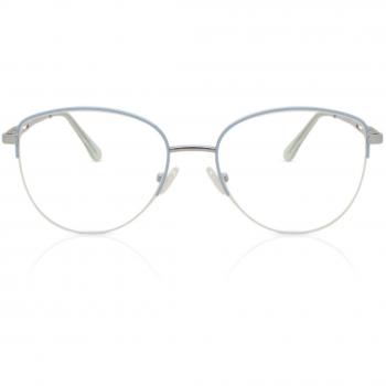 Cat Eye Full Rim Metal Women’s Prescription Glasses - Blue Size 54 - Blue Light Block Available - SmartBuy Collection