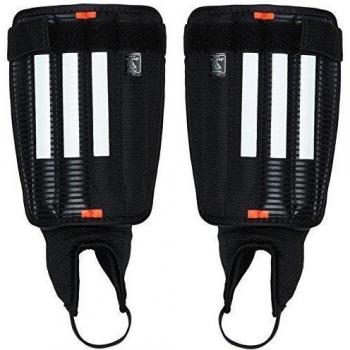Adidas 11Anatomic - Espinillera, color negro / blanco / rojo, talla L