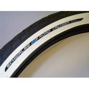 Schwalbe Road Cruiser - Ruedas de bicicleta, 28 x 1,25, 32-622, PP A211, color negro, blanco y crema