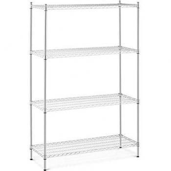 Estantería de metal cromada - 120 x 45 x 180 cm - Capacidad 1.000 kg