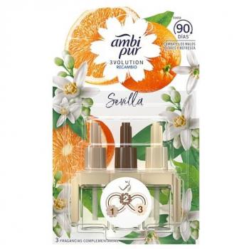 AmbiPur 3Volution Naranja y Neroli - Recambio Ambientador Eléctrico 20 ml con 3 Aromas Alternos
