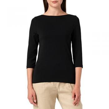 Vero Moda Women's Panda Modal 3/4 Sleeve T-Shirt, Black, XL