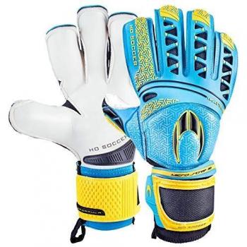 HO Soccer Ikarus Roll Gecko Guantes de Portero, Unisex Adulto, Amarillo/Azul/Negro, 8.5