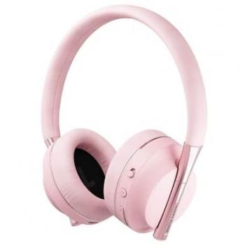Auriculares Inalámbricos Happy Plugs Play para Niños Rosa Oro con Micrófono y Control de Volumen 85dB