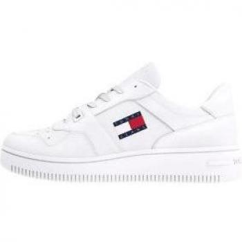 Tommy Jeans Retro Basket Sneakers for Men - White, Size: 8 US (EU41)