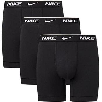 Bóxer Nike Everyday Cotton Stretch Trunk Pack de 3 Hombres - Negro, Blanco - Talla M
