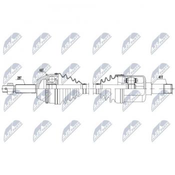 Árbol de transmisión NTY NPW-FR-062 con características de alta resistencia y durabilidad