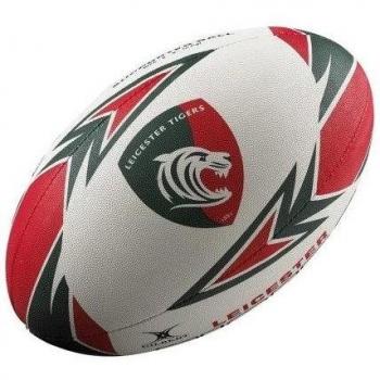 GILBERT-Balón de Rugby de Leicester Tigers Pelota de rugby [tamaño 5]