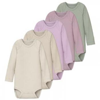 Pack de 5 Bodies de Manga Larga Ripp Calidad Winsome Orchid para Niña - Talla 98