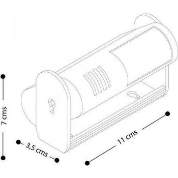 Avisador de Presencia PIR y Alarma 60dB AF141020 COATI, Blanco