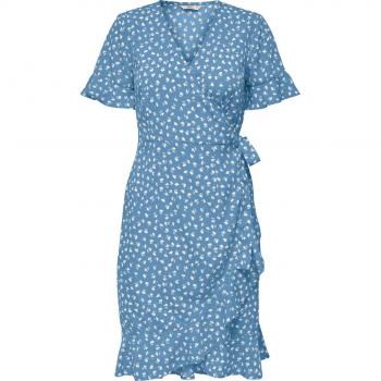 Only Vestido Manga Corta Olivia Wrap