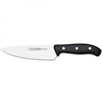 3 Claveles - Cuchillo Cocinero, Pulido Mate, Acero Inoxidable, línea DOMVS -