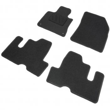 DBS 1765727 Alfombrillas de coche - A medida - Alfombrillas para coche - 4 uds. - Moqueta en negro 600 g/m² - Modelo One