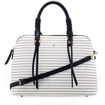 PAUL'S BOUTIQUE - Bolso de mano a rayas blanco/negro PBN128229