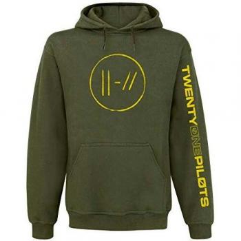 Twenty One Pilots Jumpseal Hombre Sudadera con Capucha Aceituna S, 80% algodón, 20% poliéster, Regular