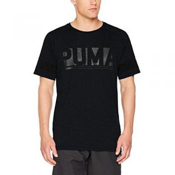 Puma Raglan Energy Tee Camiseta, Hombre, Negro, S
