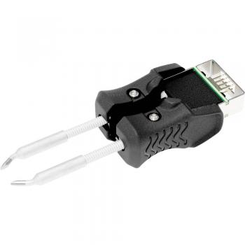 Punta de soldadura tipo Bisel Weller RTWUS 015 B, serie RTWUS, angulada, 1.5 mm, compatible con pieza de mano de pinzas