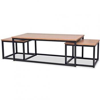 vidaXL Coffee Table Set 3 Pieces Ash