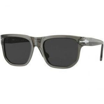 Persol PO3306S/S Polarized Men's Sunglasses, Clear, Size 55, Gray Unisex, Stylish Design
