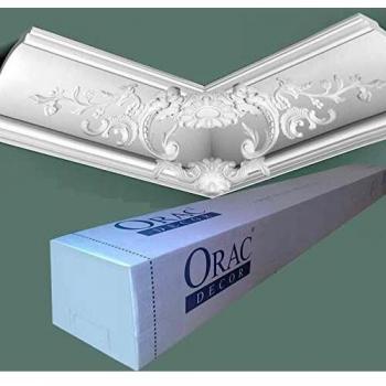 Orac Decor C338B Crown Moulding 12-Meter Complete Set (6 Pieces, High Density Polyurethane)