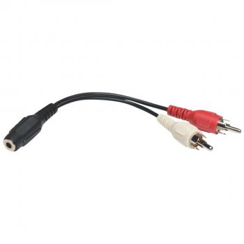 TRIPP LITE P316-06N 6-Inch 3.5mm Mini Stereo to Two RCA Audio Y Splitter Adapter Cable
