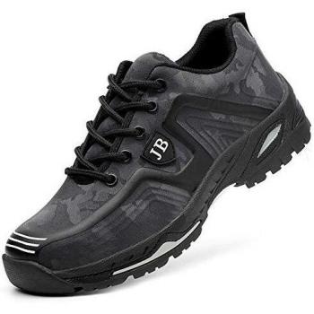 Zapatos de Seguridad para Hombre Zapatillas Zapatos de Mujer Seguridad de Acero Ligeras Calzado de Trabajo para Comodas Unisex Zapatos de Industria y Construcción 539-Gris 39