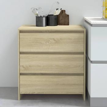 Aparador de madera contrachapada 70x41x75 cm, Mueble de Almacenaje de Salón, Buffet para salón Moderno, Armario Auxiliar, Armario de Almacenamiento