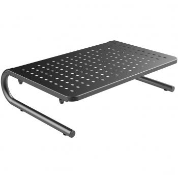 Soporte Ergonómico para Monitor/Portátil Maclean MC-948, Carga Máxima: 20 kg, Superficie Perforada, Diseñado para Monitores de 13 a 32, Dimensiones: 37 x