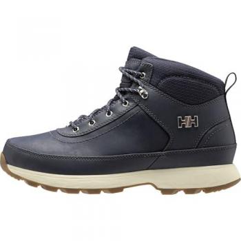 Helly Hansen Calgary 2 Zapatilla Moda Hombre Marino, Botas para Senderismo, Piel, Plano, Cordones, Casual, Deportivo, Outdoor, Multideporte, Talla 44.5 EU