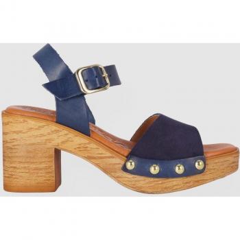 Sandalias de Tacón de Piel Mujer Chika10 San Marino 11 - Azul Marino