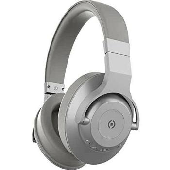 Auriculares Bluetooth Celly ULTRABEAT ANC con Microfono, Diadema Plegable, Cancelación Activa de Ruido, Color Plata