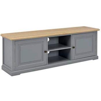 SengentoStyle Tv-meubel 120x30x40 cm hout grijs
