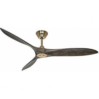 Casafan Ventilador de Techo Eco AIRSCREW 315223 152cm Motor DC bajo Consumo/latón Pulido/Aspas Madera