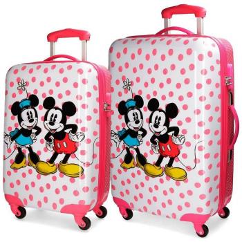 Set 2/Trolley Abs 55/68cm.4r.Mickey & Minnie Dots