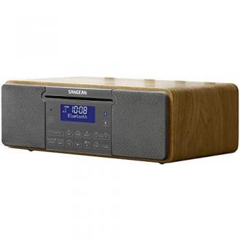 Radio de mesa Sangean DDR-47BT con CD, DAB+, Bluetooth y gabinete de madera