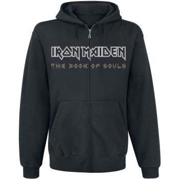 Iron Maiden Book Of Souls Exploding Head Sudadera capucha con cremallera Negro L
