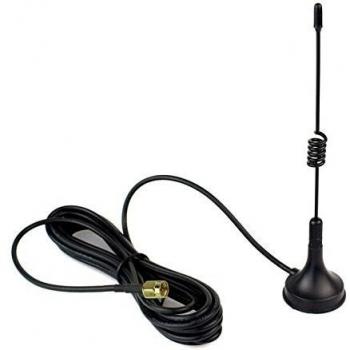 Genérico UHF 400-470 MHz magnético para vehículo montado en la antena SMA 5W-M para YAESU BAOFENG TYT Radio