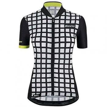Santini Womens Sleek Grido Jersey Camiseta de Trineo, Mujer, Negro, Small