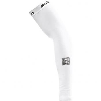 Santini 365 Totem - Manguitos de Ciclismo para Hombre, Color Blanco, Talla XL/2XL