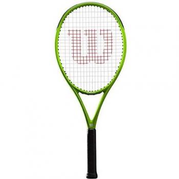 Wilson Raqueta de tenis, Blade Feel Pro 105, Jugador de tenis recreativo o júniores, Compuesto de fibra de vidrio y aluminio, Negro/lima, WR018810U1