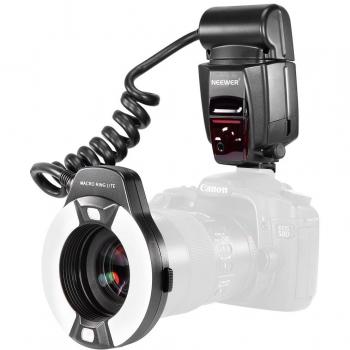 Neewer® Macro TTL Ring Anillo luz de flash con LED lámpara de ayuda AF, AF assist lamp para Canon E-TTL TTL Cámaras / tales como Canon EOS 5D Mark II EOS 6D EOS 7D EOS 70D EOS 60D EOS 60Da EOS 700D 650D 600D 400D 350D 300D 100D 1000D 1100D Rebel T5i T4