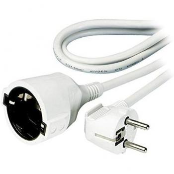 Vivanco 7284 - Cable Alargador de Enchufe Schuko, 10 Metros, Color Blanco