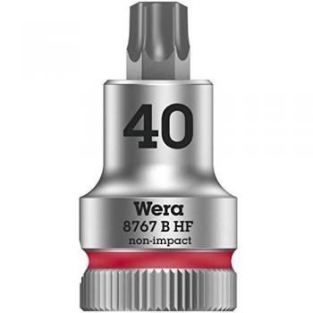 Vaso de Punta Torx Wera 8767 B HF Zyklop 3/8 con Función de Retención T40 x 35 mm