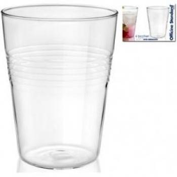 Officine Standard Vd600891 Loft-Juego de 4 Vasos con Base Cónica, 43 Cl