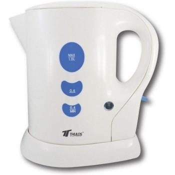 Hervidor Eléctrico Portátil Blanco 1 Litro 900W para Infusiones y Té