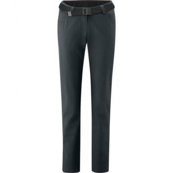 Maier Sports Women's Perlit Softshell Pants - Windproof Winter Outdoor Trousers, Regular Fit, Graphite