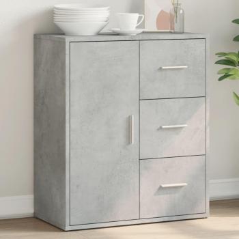 Armario de hormigón gris 60x31x70 cm de madera multicapa