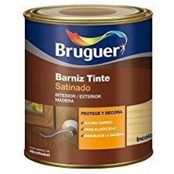 BRUGUER Barniz Tinte Sat. INCOLORO 750 ML, Negro