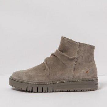 Botines unisex de piel con cierre de cremallera