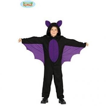 Disfraz Infantil de Murciélago Morado con Capucha para Halloween - Guirca
